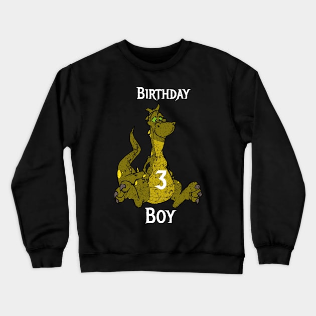 Birthday Boy 3 Crewneck Sweatshirt by Mommag9521